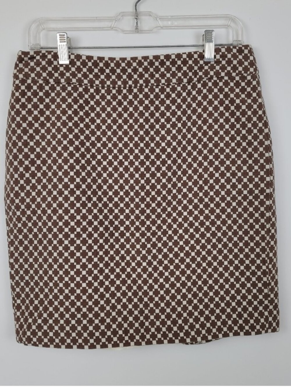 Brown Cream Pattern Casual Office